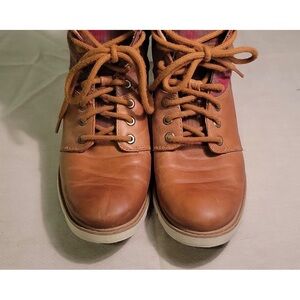 Timberland + Pendleton Bramhall Leather Wool Boots Womens Size 7.5